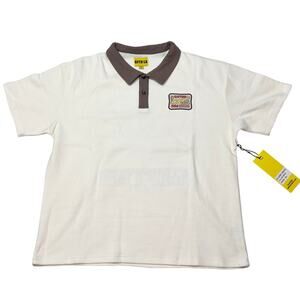 GFTD LA Ibiza Islands Tropical Tour Polo Shirt Men XL Color Bone GFTSP25-13 New